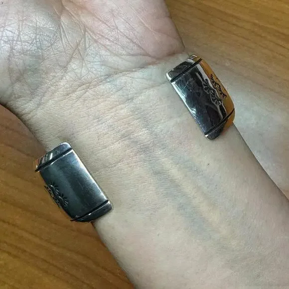 Tommy & Rosita Singer Sterling Silver Overlay Storyteller Unisex Bracelet - Picture 3 of 10